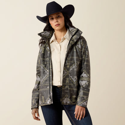 Ariat Women's Stonewall Print Drizzle Rain Coat