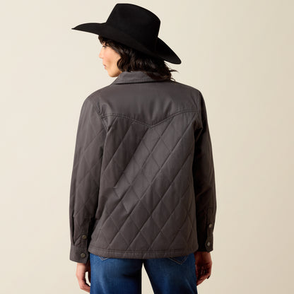 Ariat Women's Carbon Copy Grizzly Quilted Barn Jacket