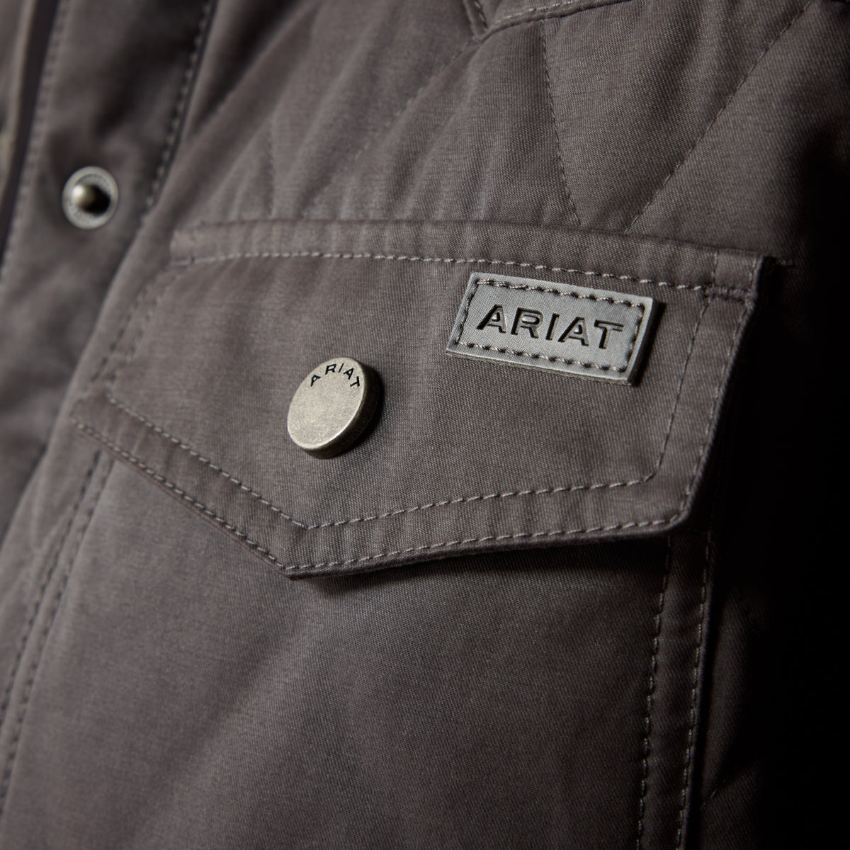Ariat Women's Carbon Copy Grizzly Quilted Barn Jacket