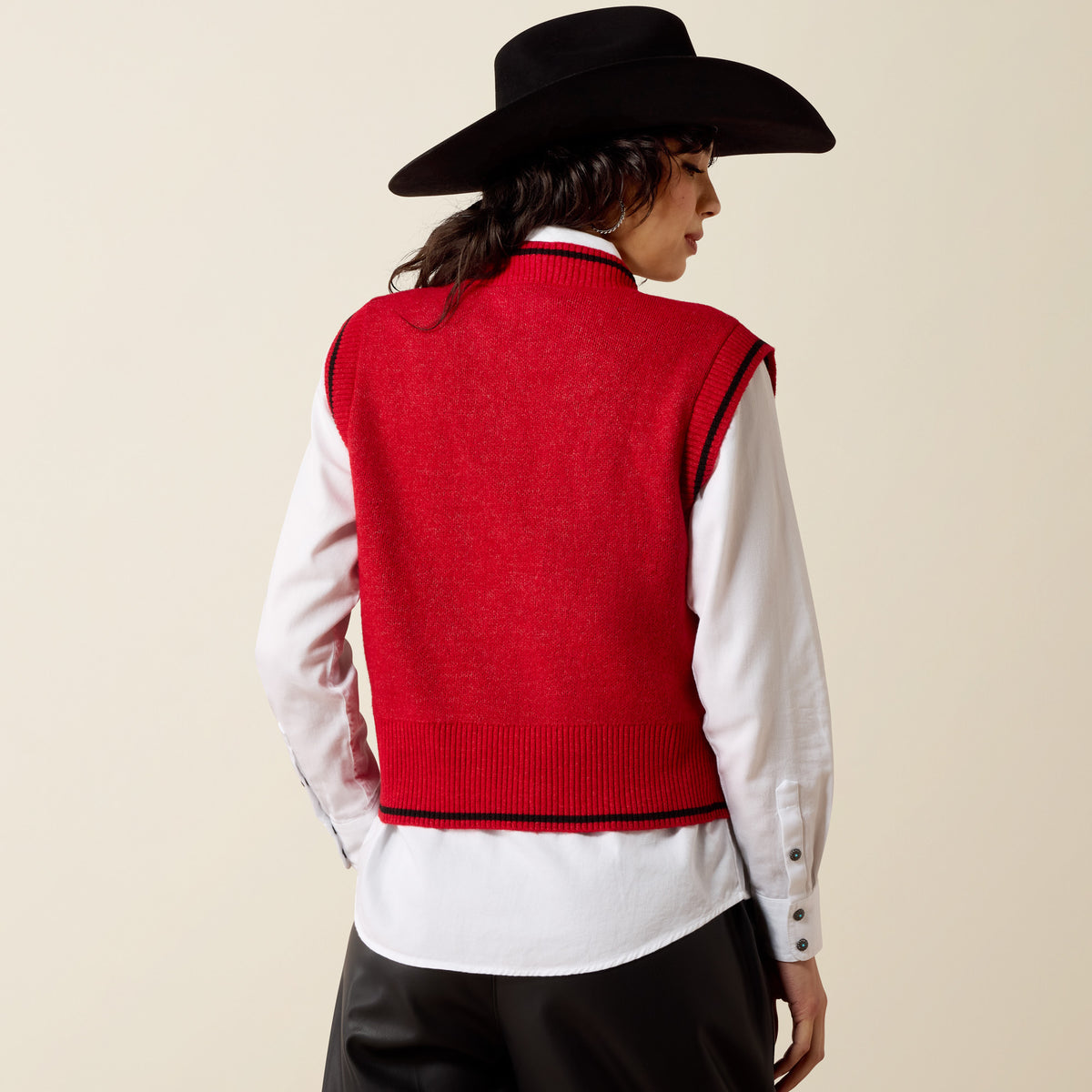 Ariat Women's Savvy Red Taylor Sweater Vest