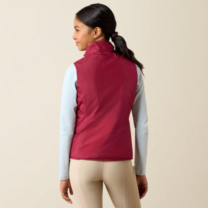 Ariat Girl's Vanilla Ice Horsin' Around Bella Reversible Insulated Vest