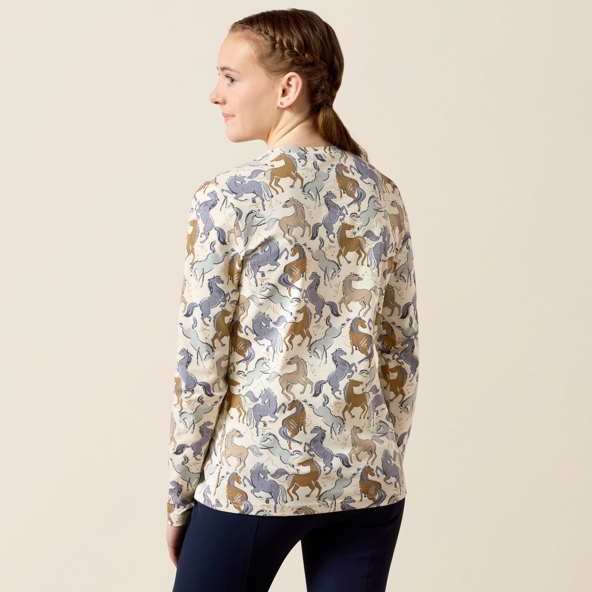 Ariat Girl's Antique Horsin' Around Long Sleeve T-Shirt
