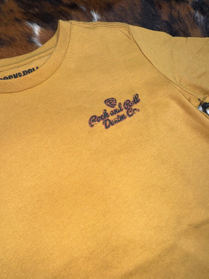 Rock & Roll Boy's Gold Denim Co. T-Shirt