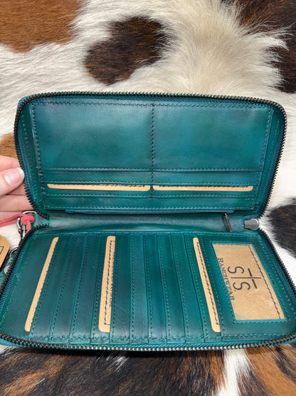 STS Wayfarer Turquoise Juniper Bifold Wallet
