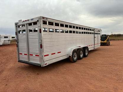 2013 EBY Maverick 30' Stock Trailer