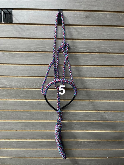 LMB Mule Tape Wrapped Rope Nose Halter - Multicolor