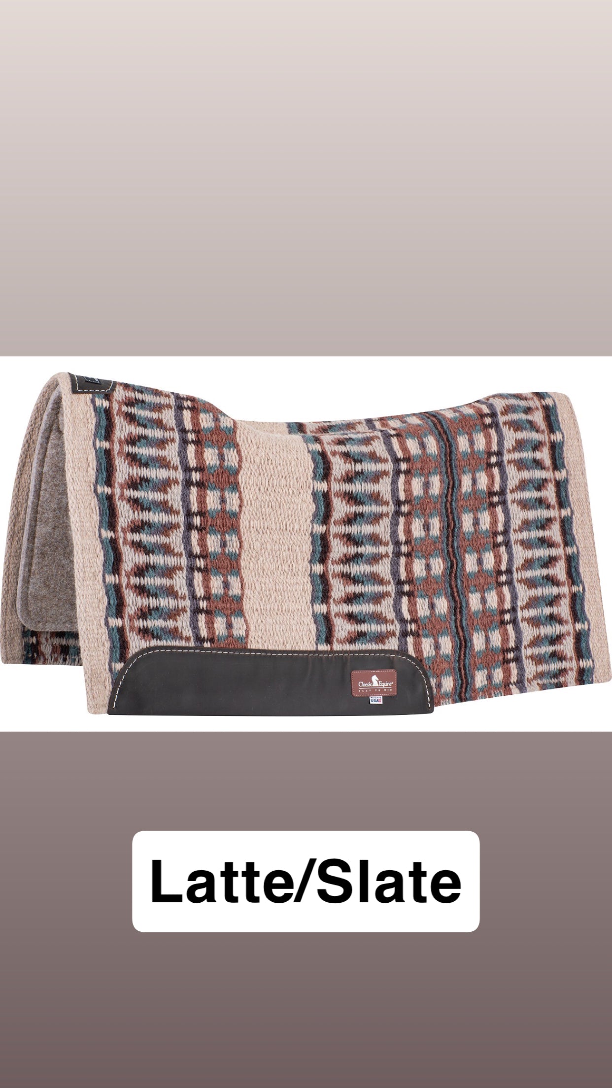 Classic Equine ESP Contour Blanket Top Saddle Pad