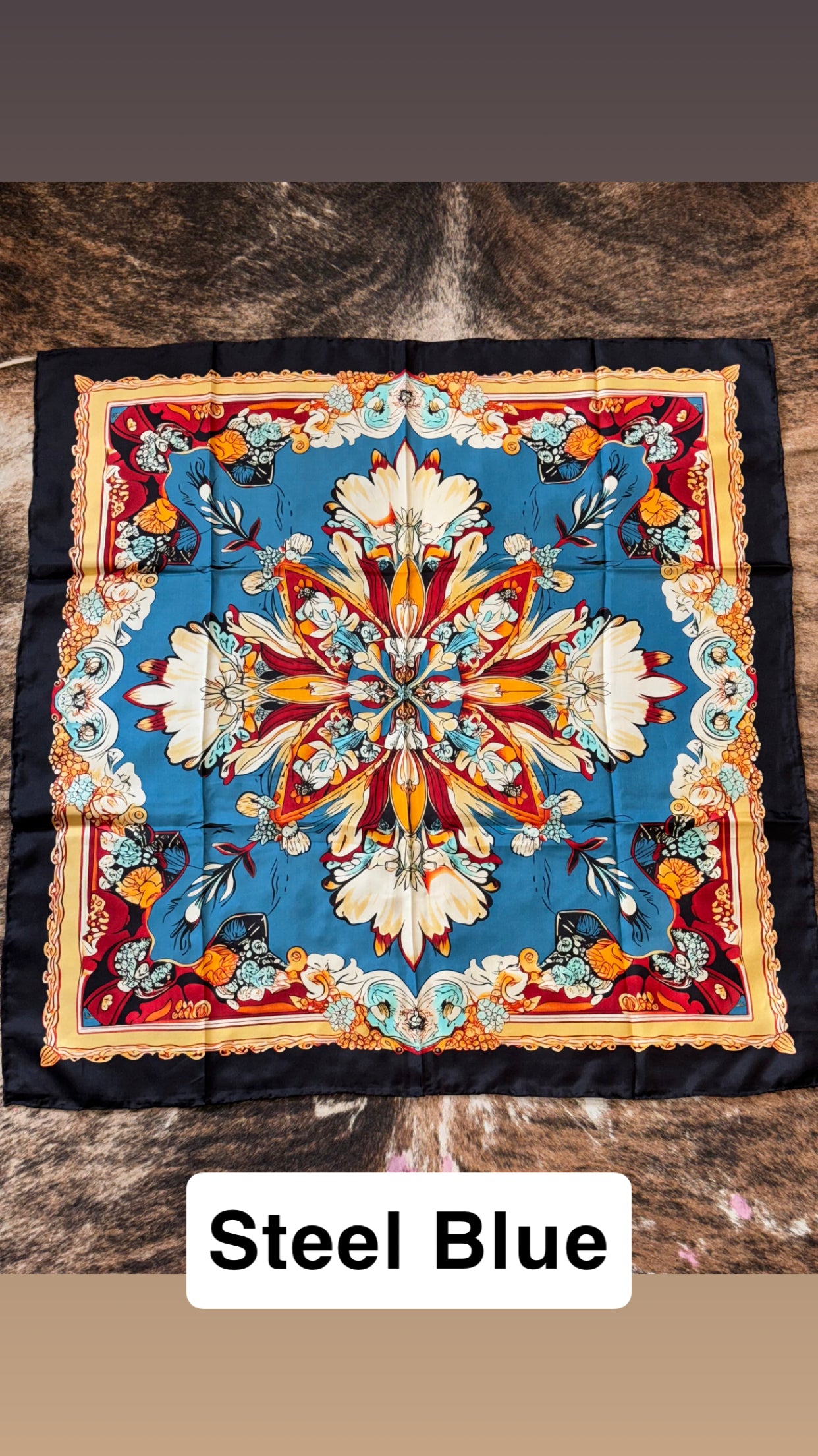Wyoming Traders Print Silk Wild Rag