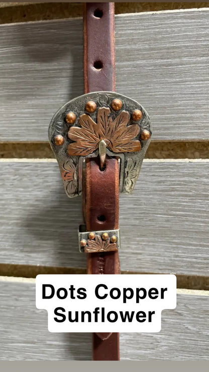 Cowperson Tack Slit Ear Headstall 5/8"