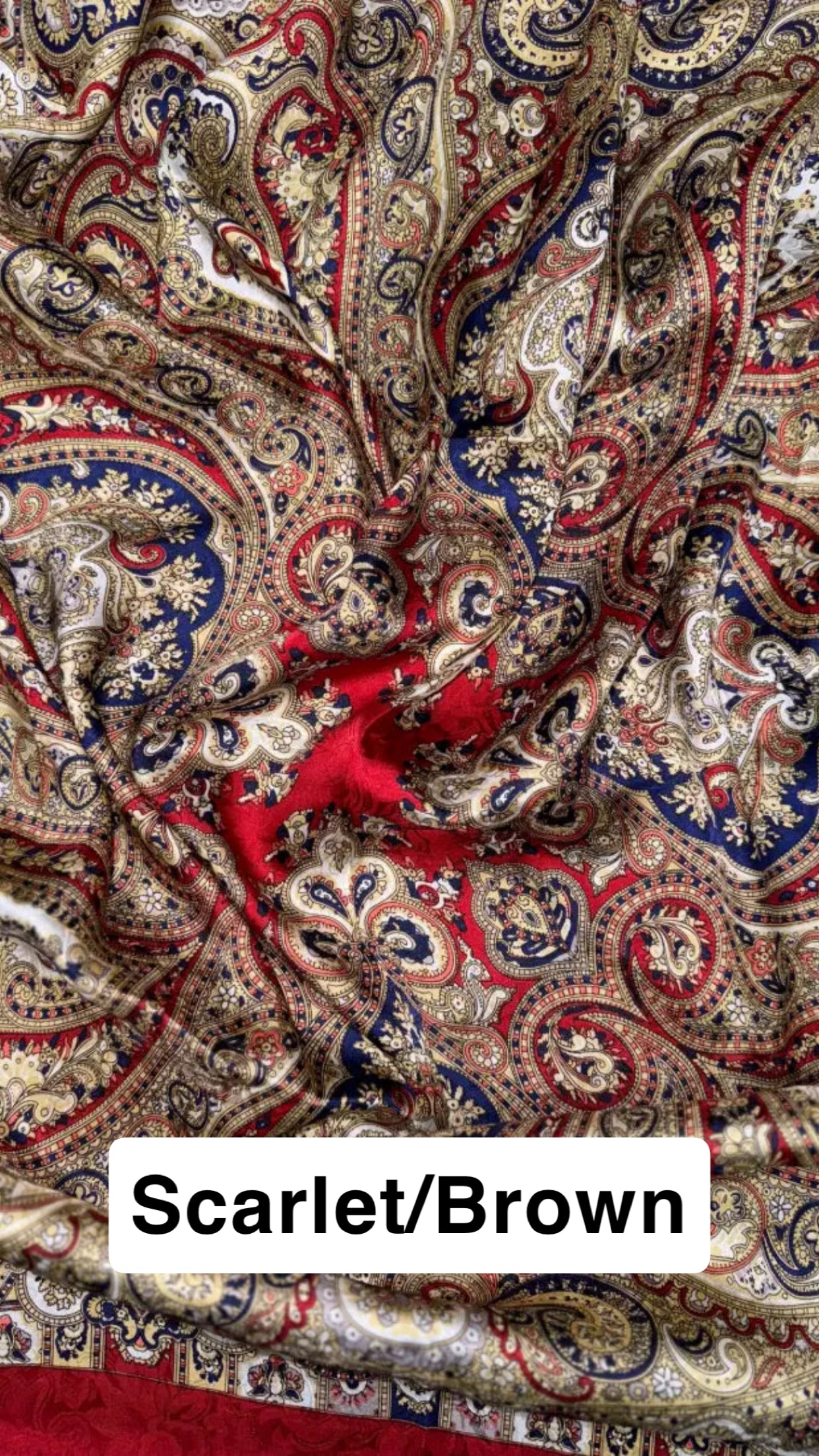 Wyoming Traders Paisley Silk Wild Rag