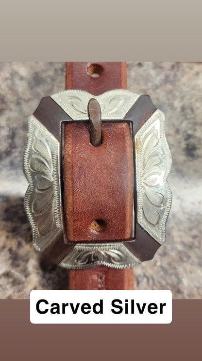 Cowperson Tack Slit Ear Headstall 3/4"