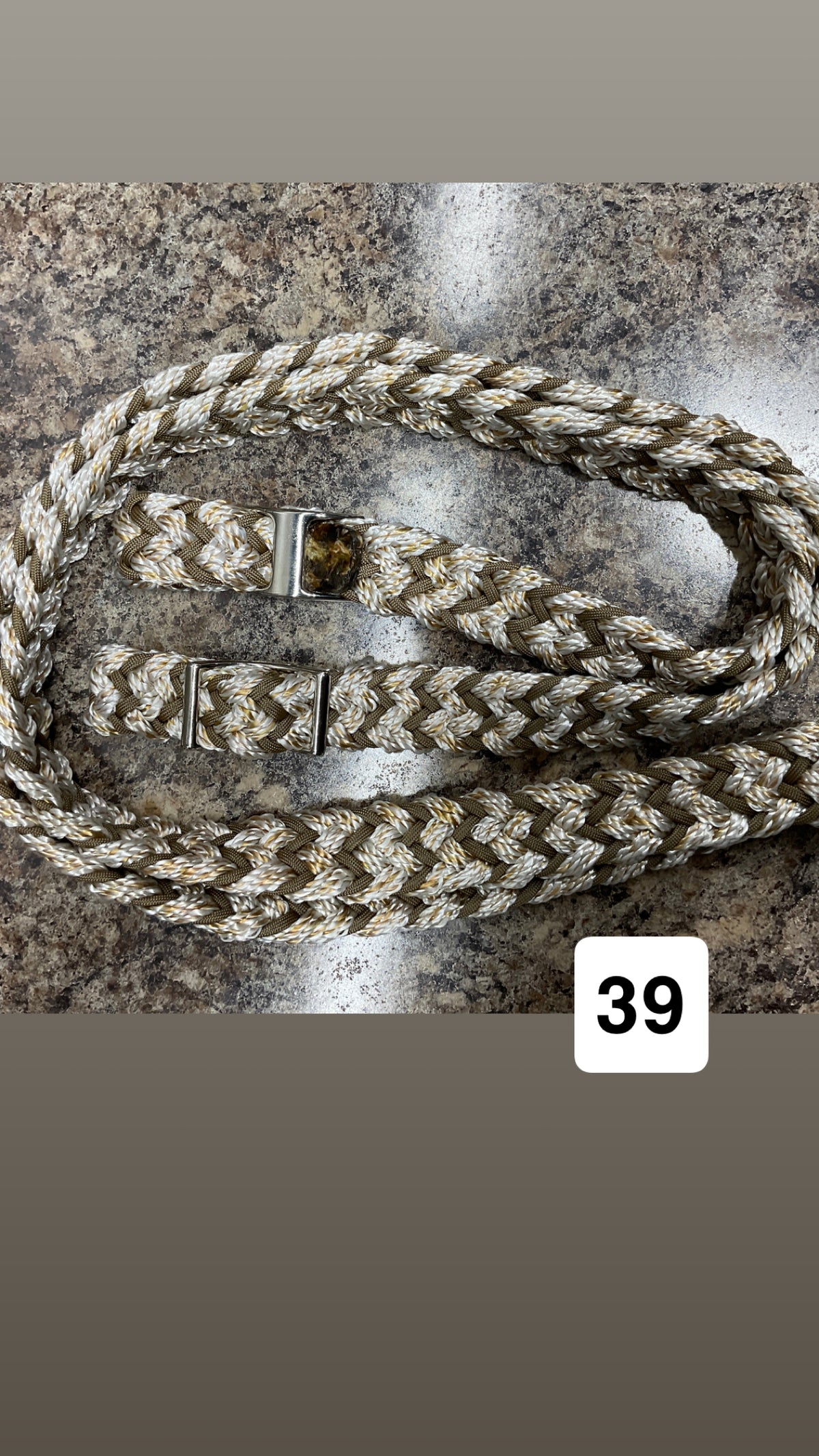 Gale Beebe 9 Strand Barrel Rein