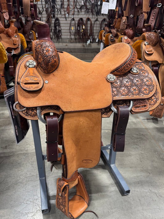 Trent Ward 14.5" Platinum Calf Rope Saddle