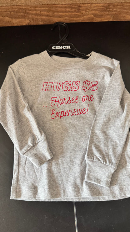 STW Girl's Infant Hugs $5 Onesie/Long Sleeve Shirt