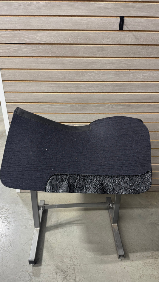 5 Star Barrel Racer Elevate Flex Fit Saddle Pad (Black Cowboy Tool Wear Leathers) 30X28