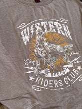 Load image into Gallery viewer, Rock &amp; Roll Women&#39;s Sand Western Riders Club Long Sleeve T-Shirt
