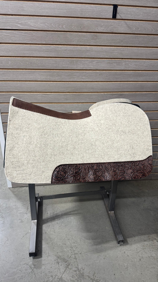 5 Star Barrel Racer Elevate Flex Fit Saddle Pad (Brown Cowboy Tool Wear Leathers) 30X28