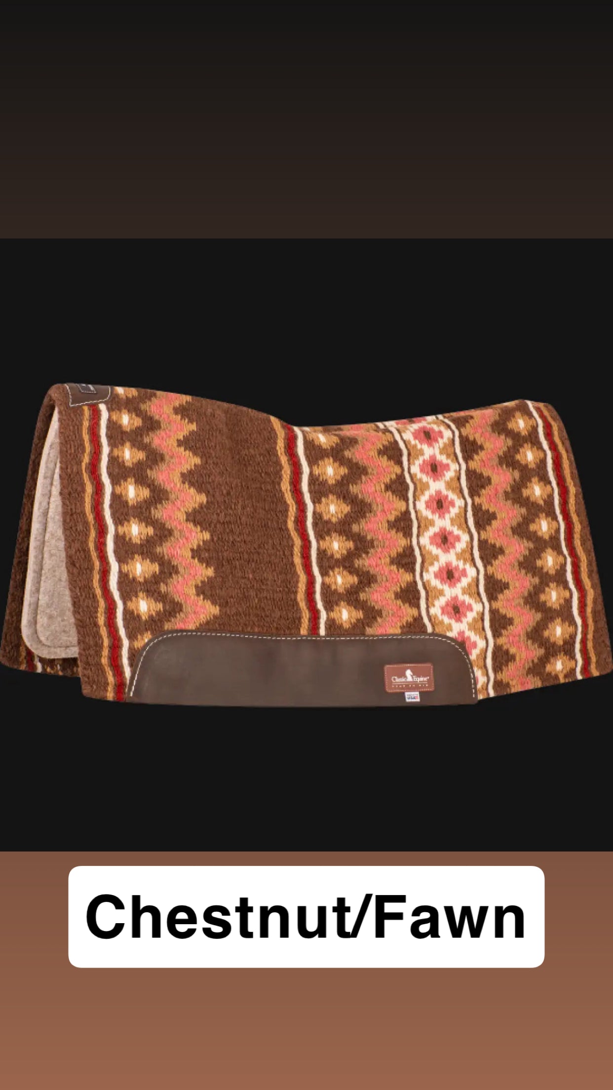 Classic Equine ESP Contour Blanket Top Saddle Pad