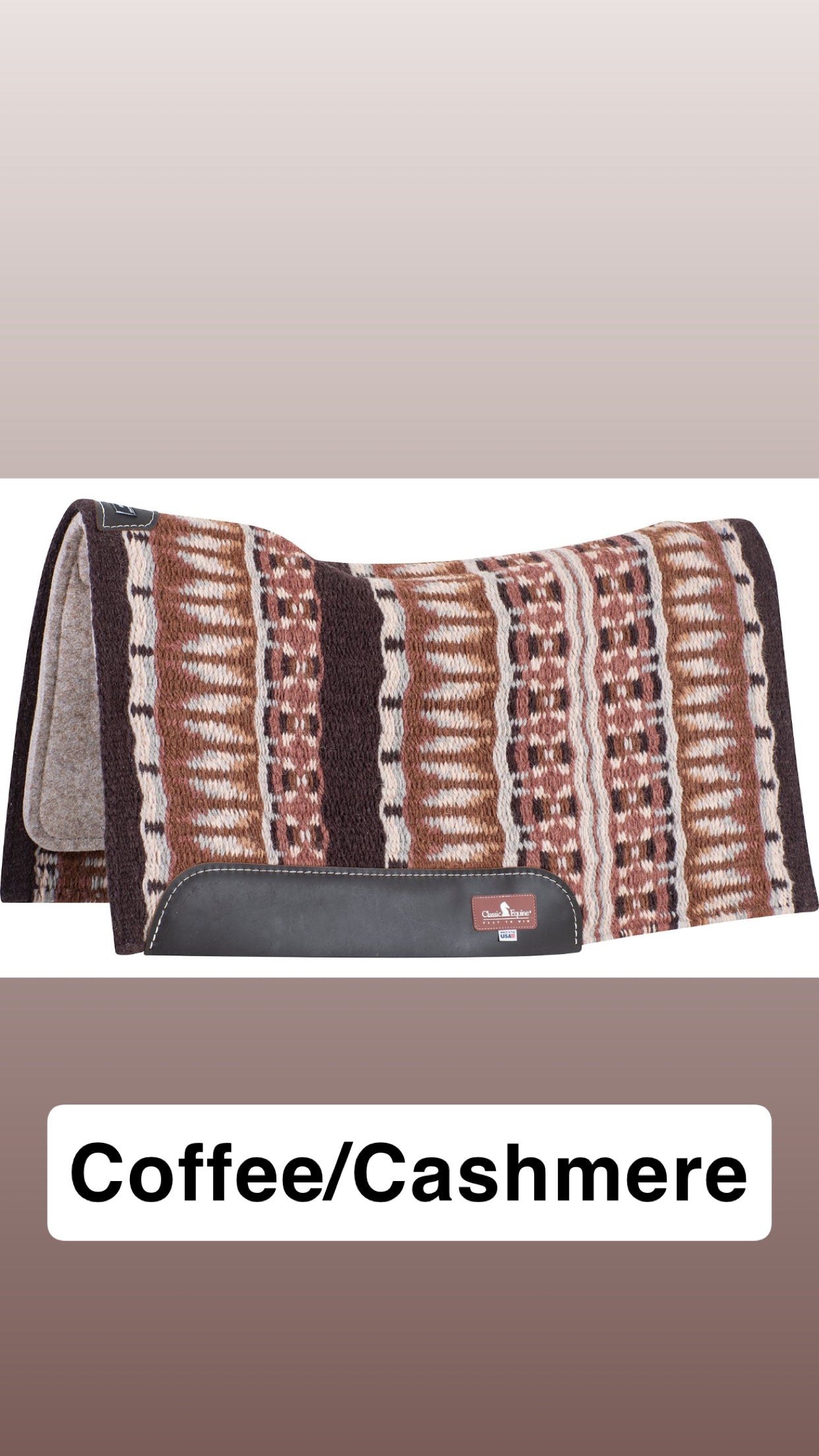 Classic Equine ESP Contour Blanket Top Saddle Pad