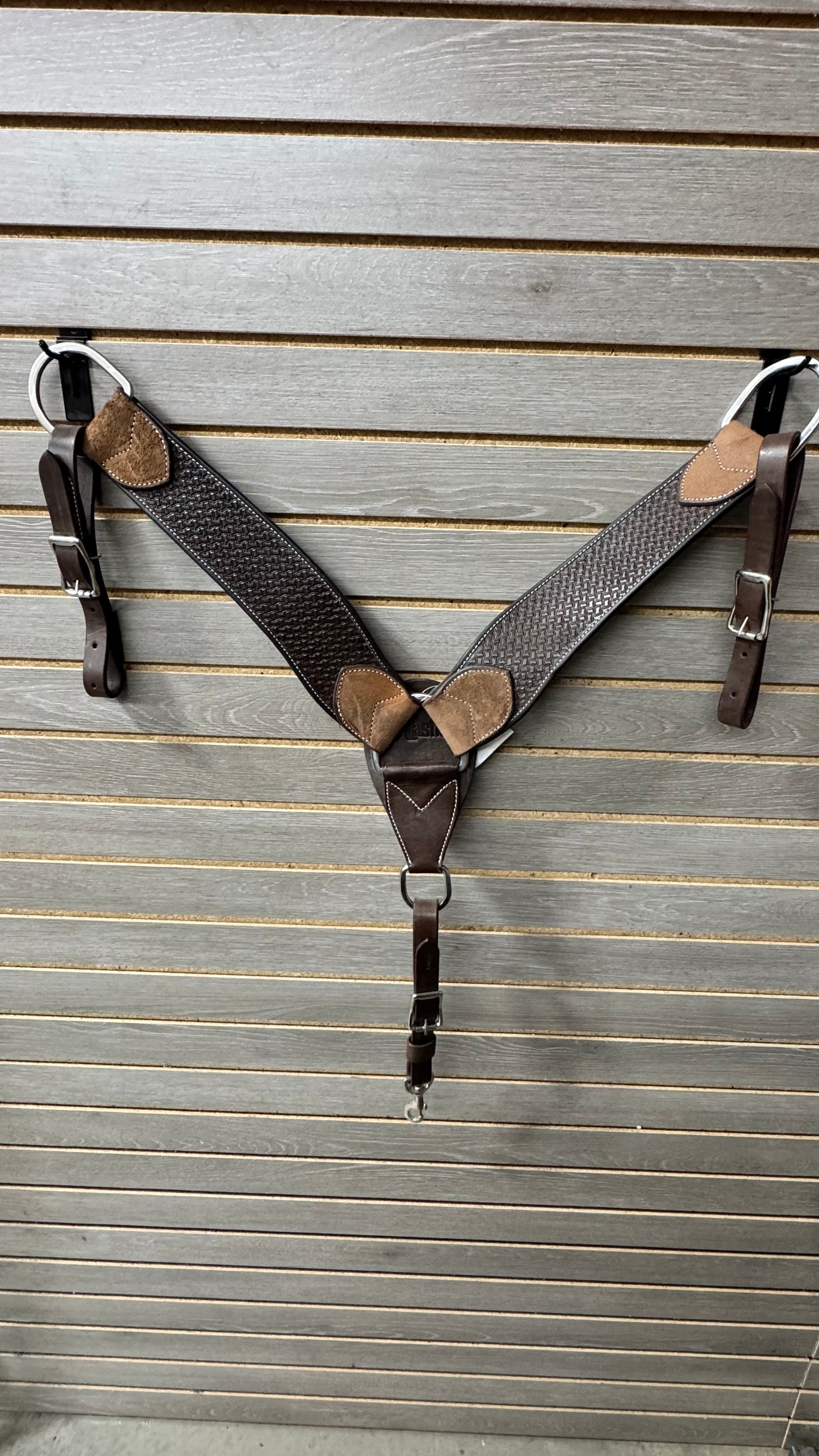 Cashel 2-3/4” Basket Breastcollar - Chocolate