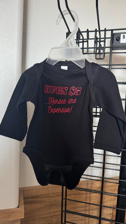 STW Girl's Infant Hugs $5 Onesie/Long Sleeve Shirt