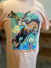 Load image into Gallery viewer, TWH Girl&#39;s Wild Color Bronc T-Shirt
