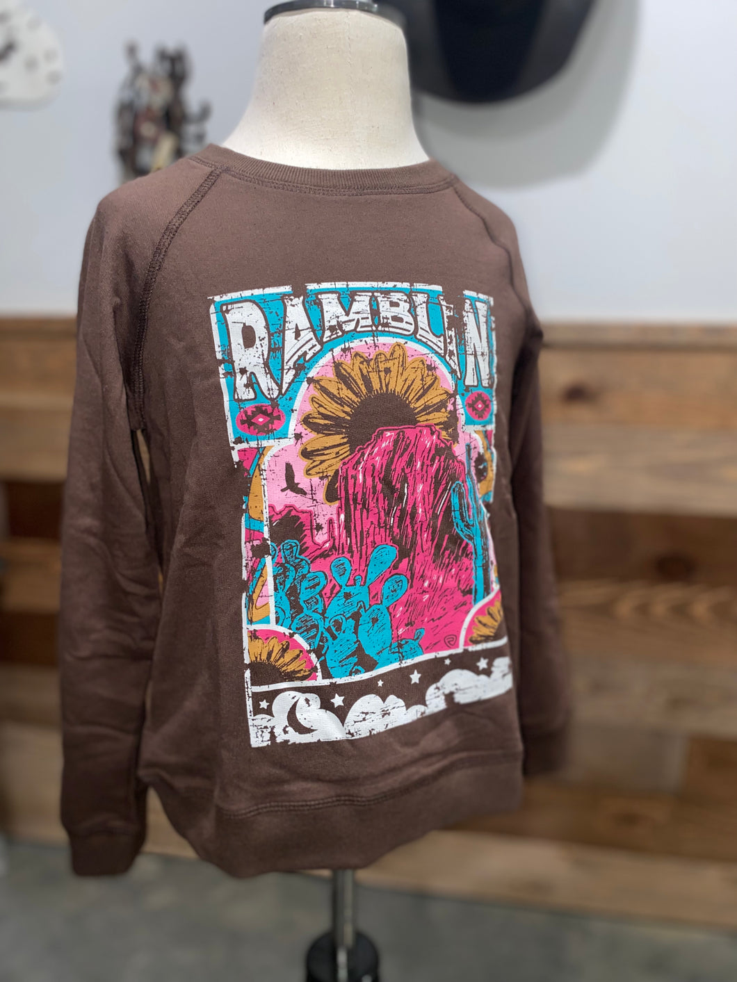 Rock & Roll Girl's Ramblin Sunflower Pullover