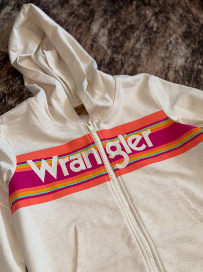 Wrangler Girl's Serape Logo Full Zip Hoodie