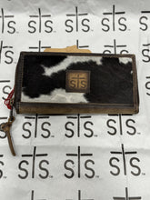 Load image into Gallery viewer, STS Cowhide Black &amp; White Ladies Bifold 2 Wallet
