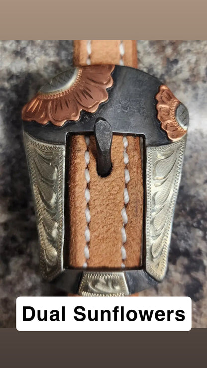 Cowperson Tack Slit Ear Headstall - Roughout