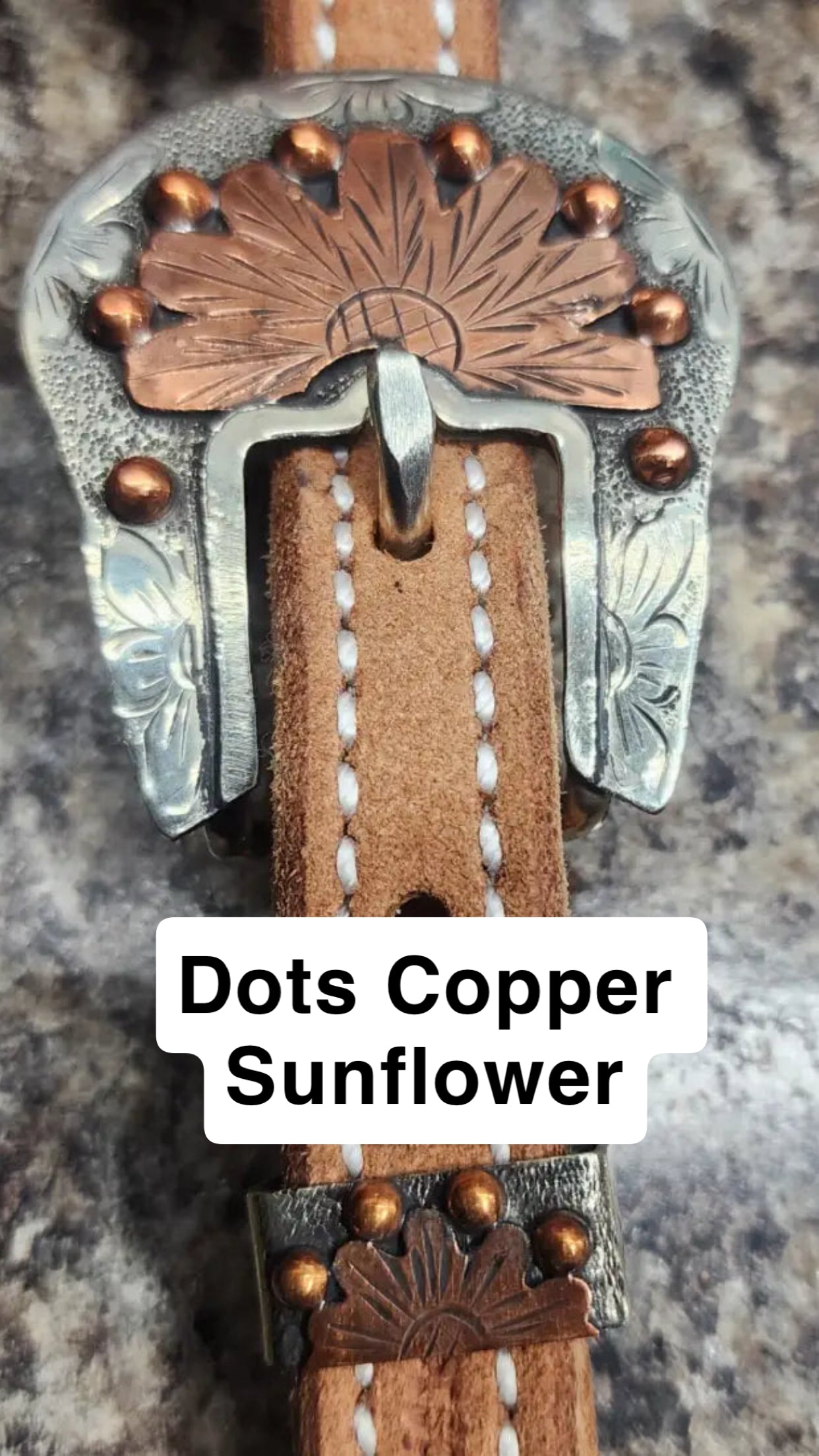 Cowperson Tack Browband Headstall - Roughout