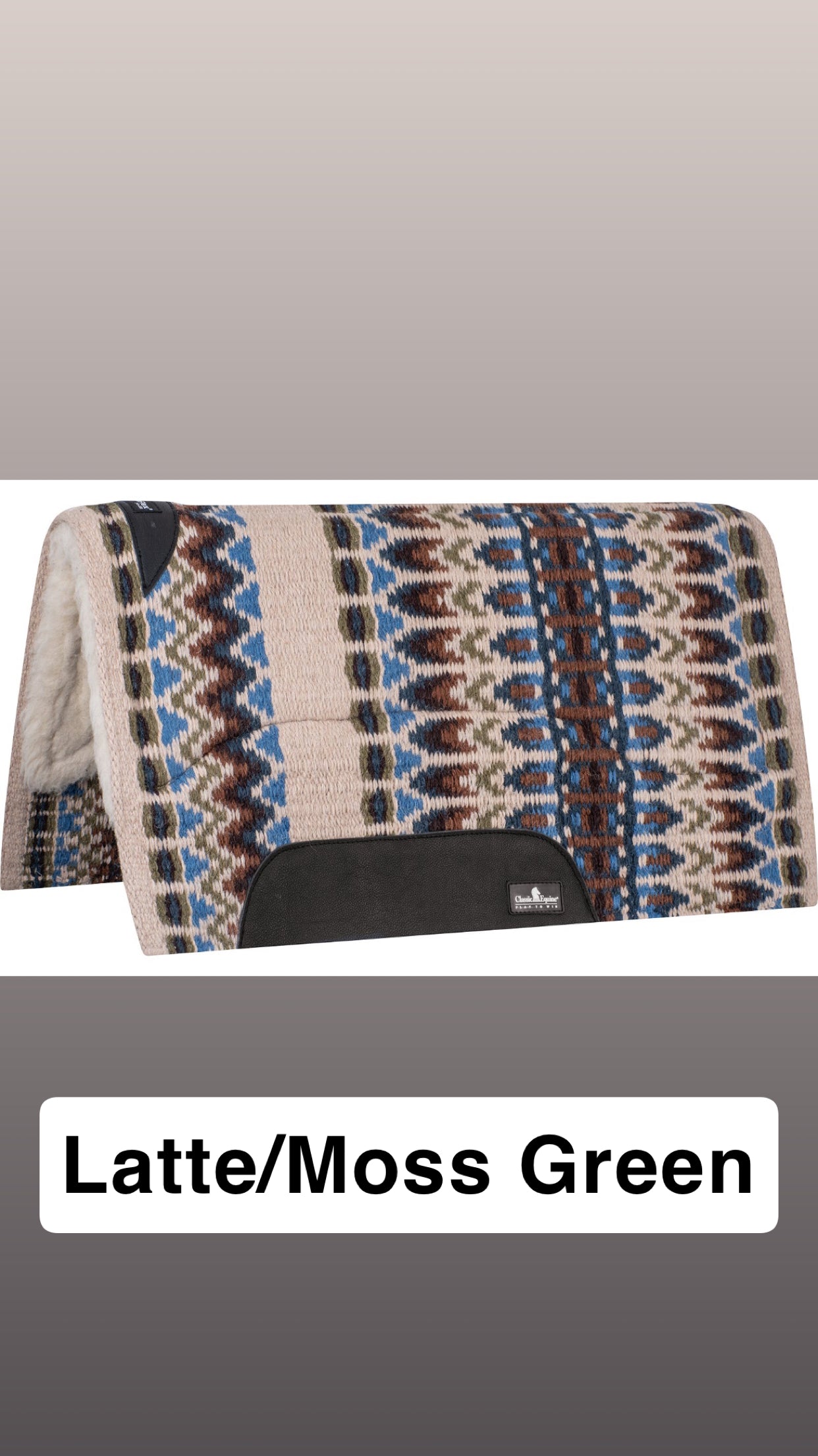Classic Equine SensorFlex Blanket Top Straight Saddle Pad- 1" Thick