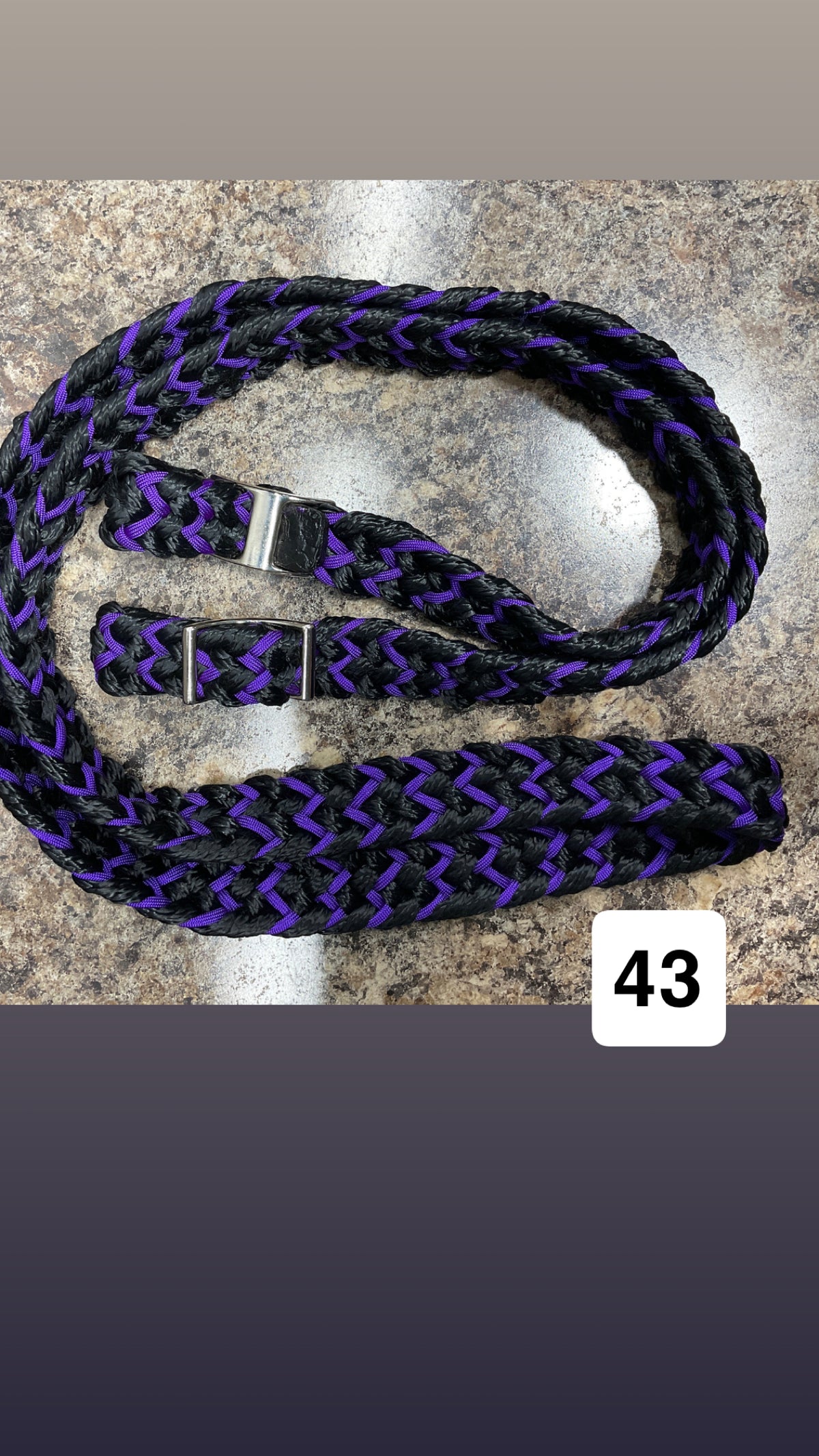 Gale Beebe 9 Strand Barrel Rein