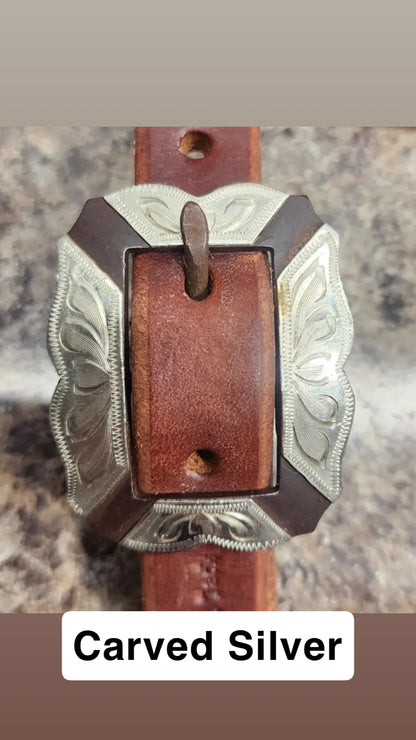Cowperson Tack Slit Ear Headstall 5/8"