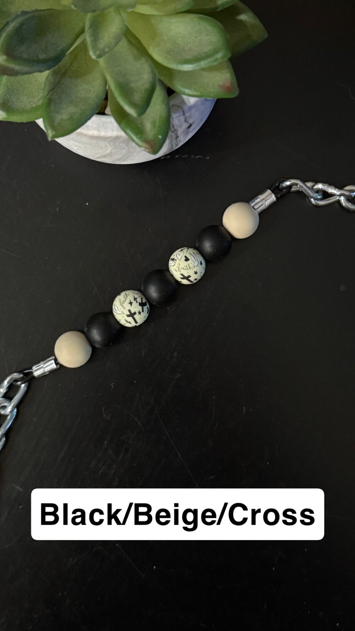 Silicone Bead Curb Strap