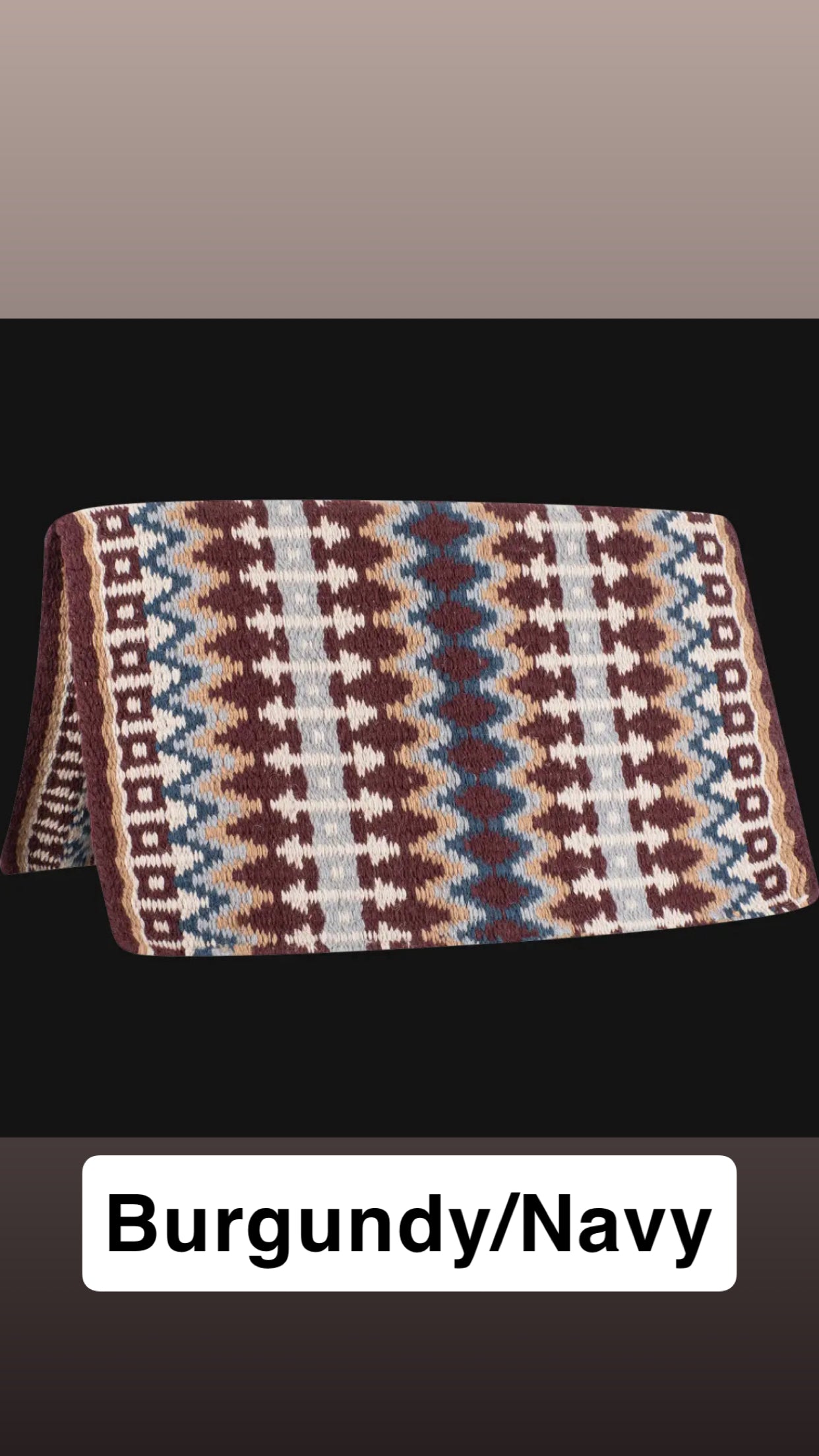 Classic Equine Wool Saddle Blanket