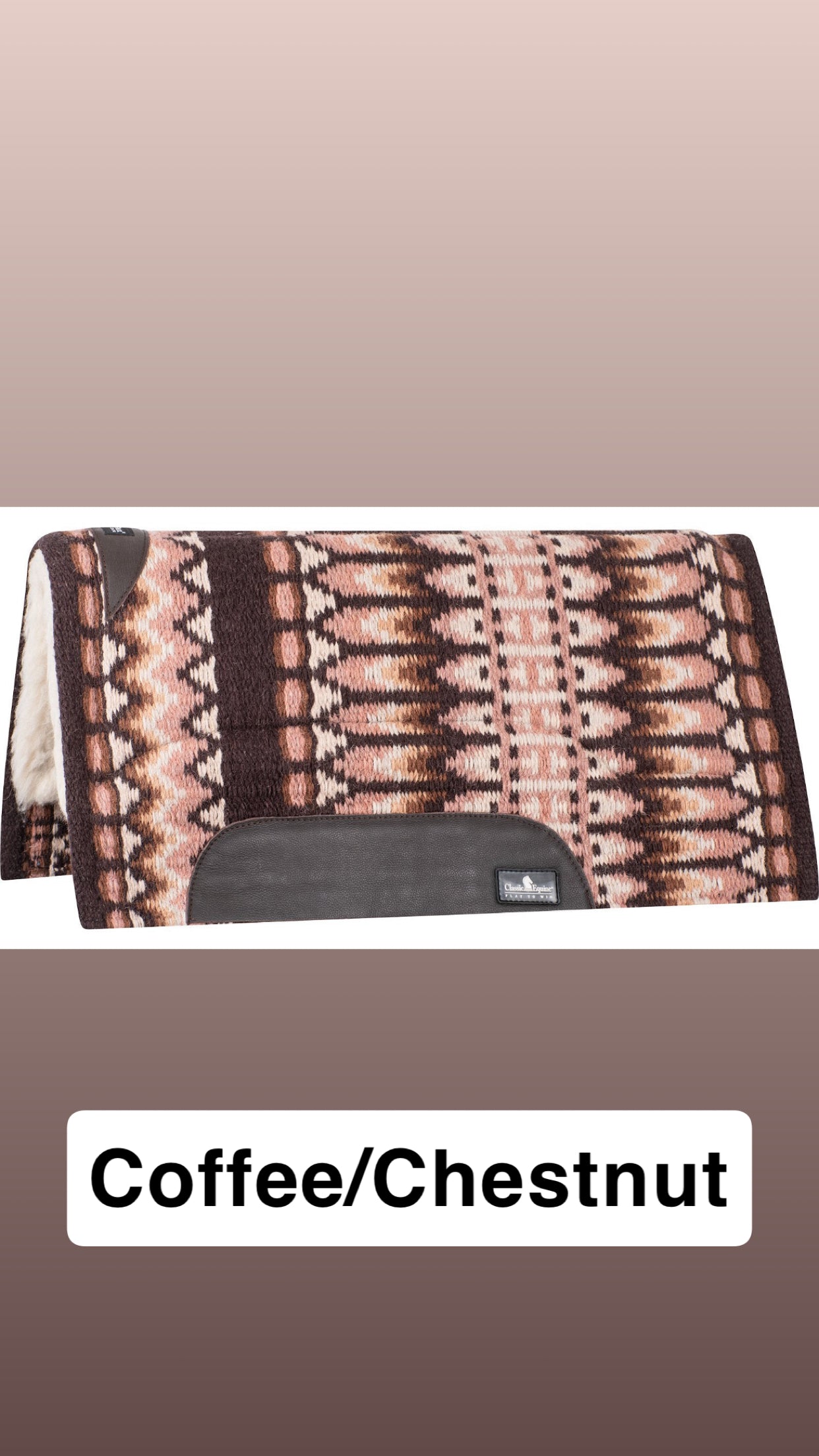 Classic Equine SensorFlex Blanket Top Straight Saddle Pad- 1" Thick