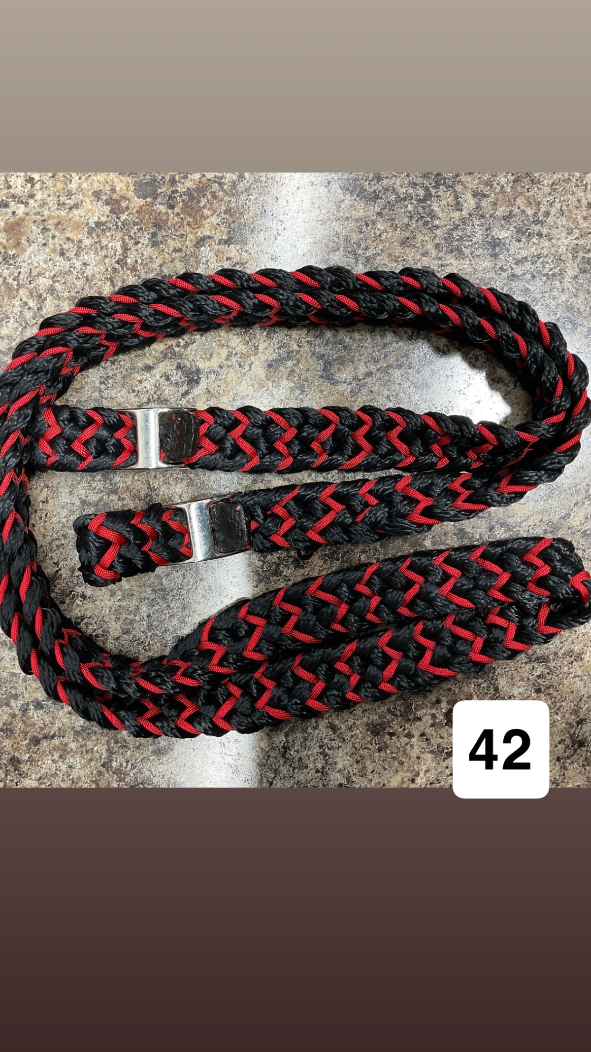 Gale Beebe 9 Strand Barrel Rein