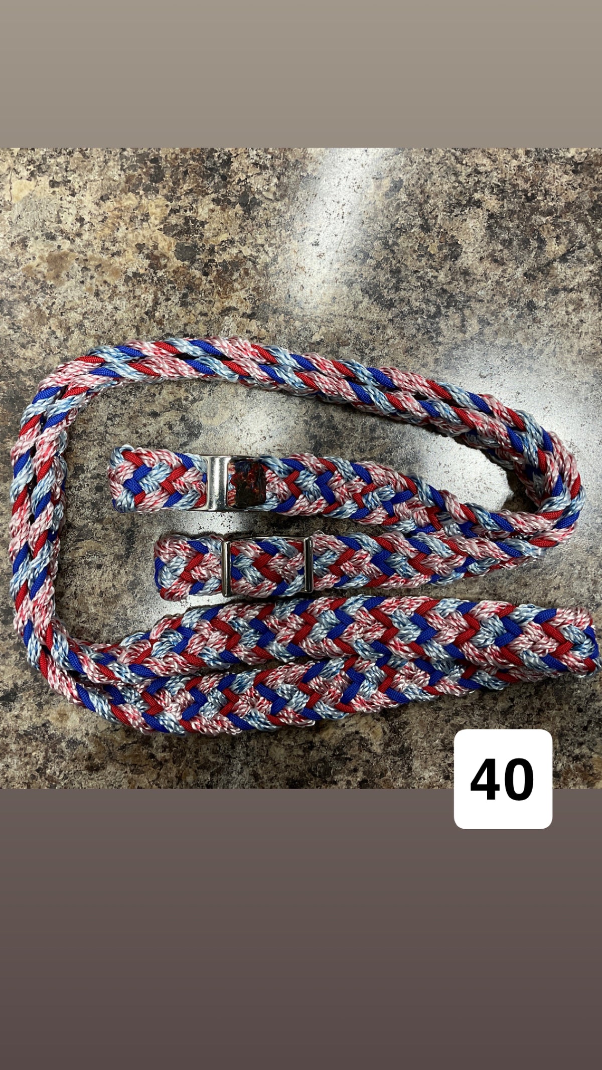 Gale Beebe 9 Strand Barrel Rein