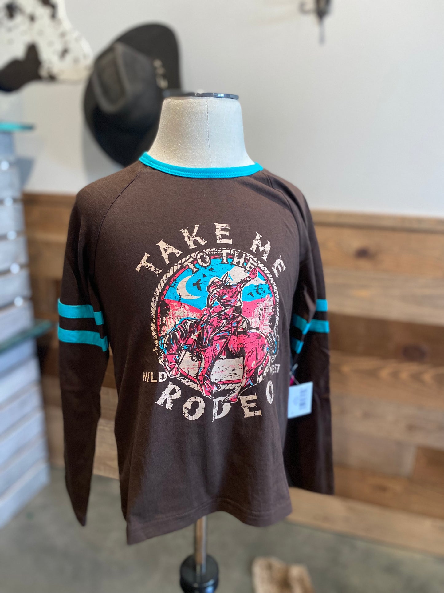 Rock & Roll Girl's "To the Rodeo" Long Sleeve T-Shirt