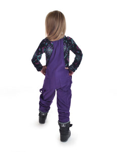 Cowgirl Tuff Girl's Purple Winter Bibs- Tuck In