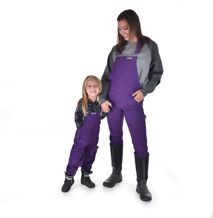 Cowgirl Tuff Women's Winter Tuck In Purple Bibs