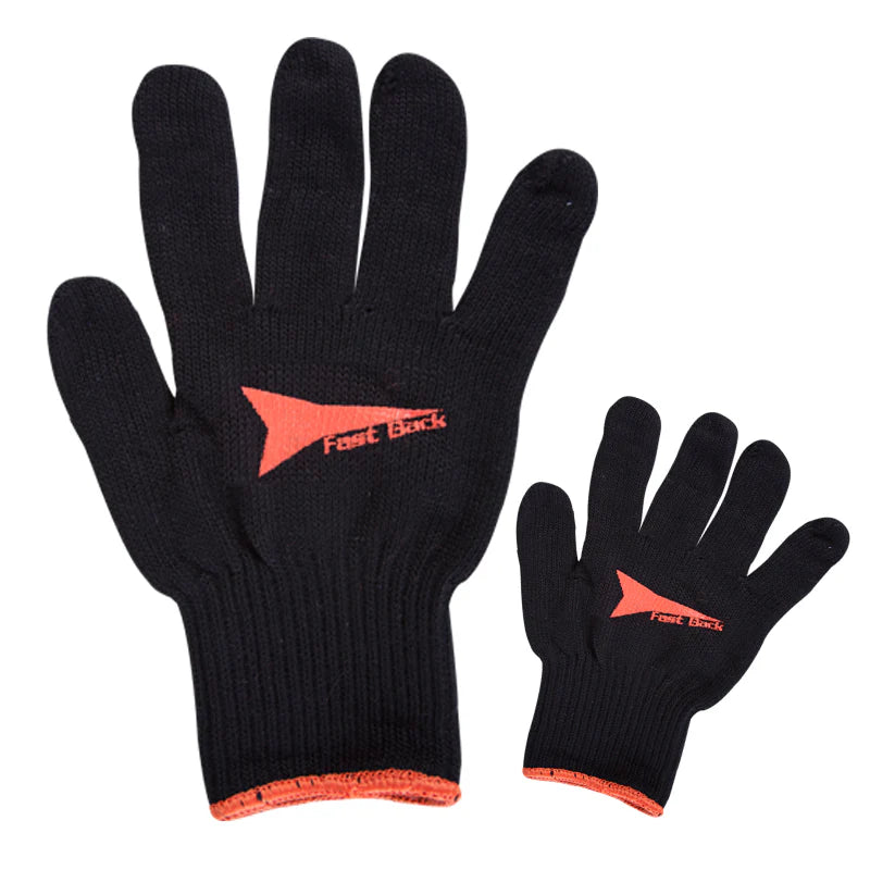 Fast Back Black Cotton Roping Glove 24pk
