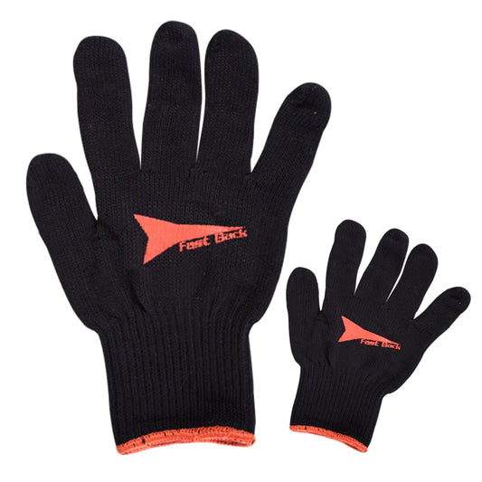 Fast Back Black Cotton Roping Glove 24pk
