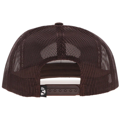 Hooey Brown White & Blue "Punchy" Patch Hat