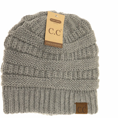 C.C Beanie Classic Fuzzy Lined Beanie