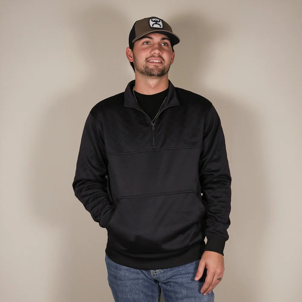 Hooey Men's Charcoal 1/4 Zip Pullover