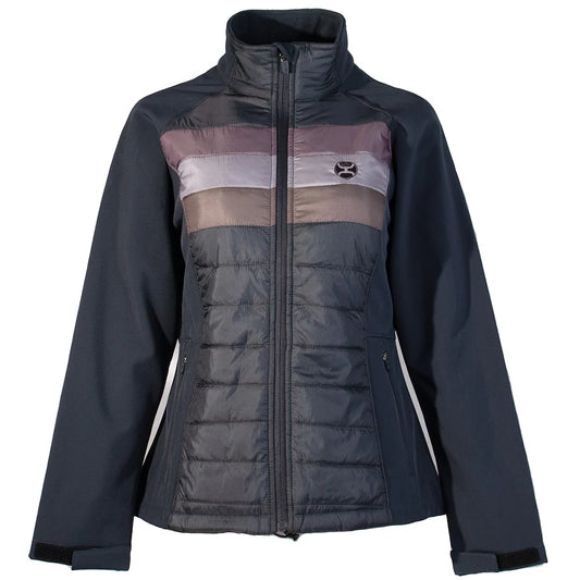 Hooey Women's Navy w/ Stripes Softshell Jacket