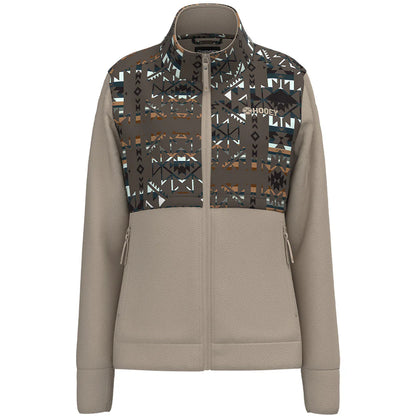 Hooey Women's Tan Aztec Tech Fleece Jacket