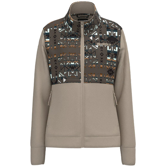 Hooey Women's Tan Aztec Tech Fleece Jacket